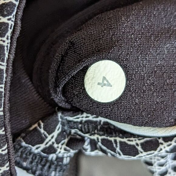 Lululemon Outrun Tight Fall Net White Black/Multi Pocket Black W5AE7S - Picture 7 of 16